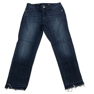 Simply Vera Mid Rise Capri Raw Hem Size 2